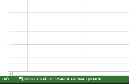 Tâches automatiques ms project